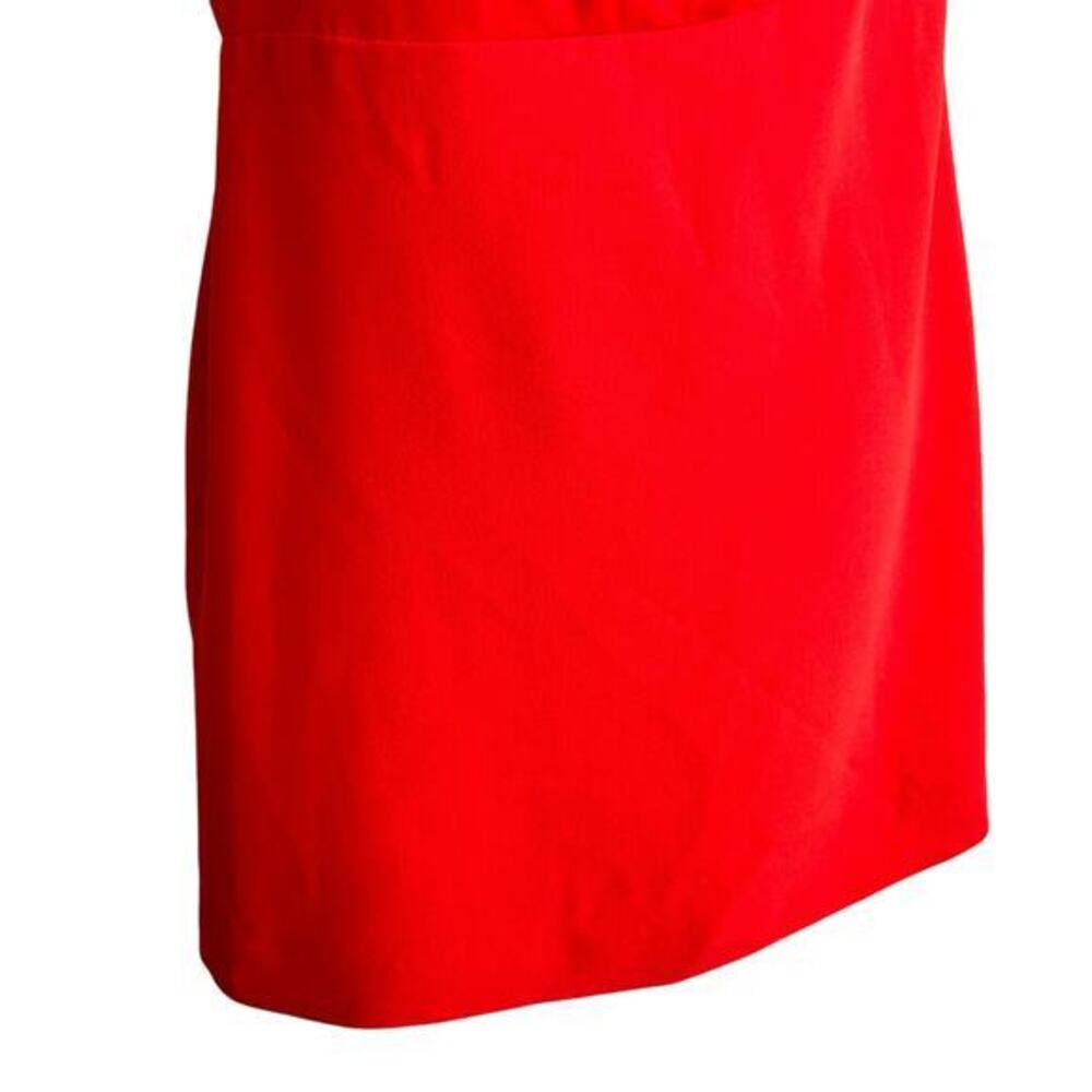 NBD Jasper Dress XL one shoulder Mini Dress- Red Orange - Picture 6 of 12